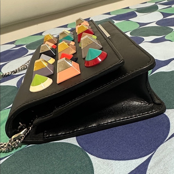 Fendi Black Stud-Embellished Shoulder Bag - Picture 4 of 15